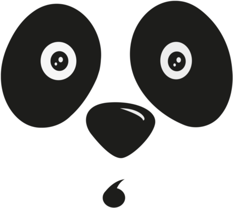 Animal, Cartoon, And Lovely Image - Panda Cartoon Cute Face (470x470), Png Download
