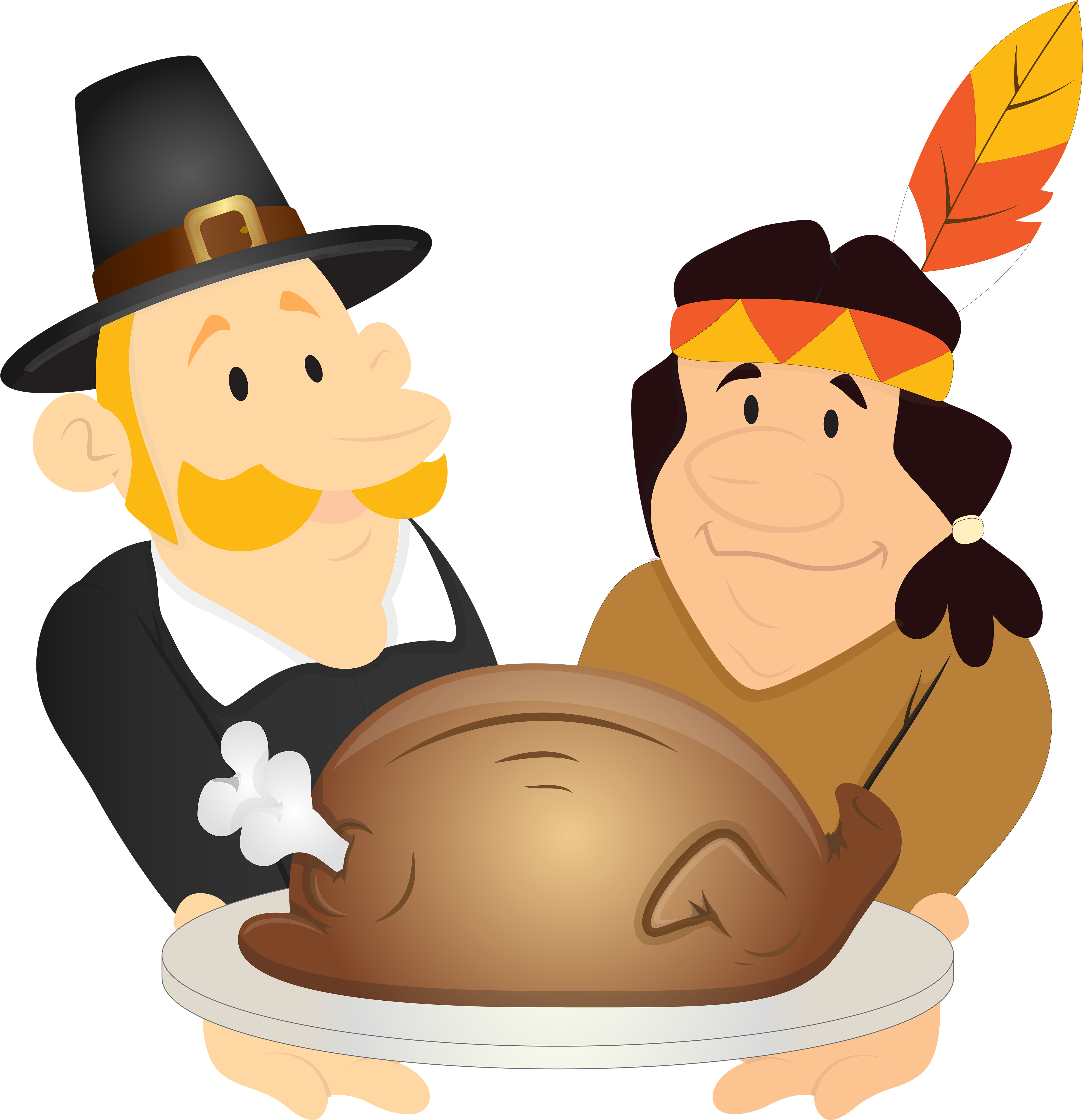 Cute Monsters Clip Art - Thanksgiving Day Images Clip Art (4834x5000), Png Download