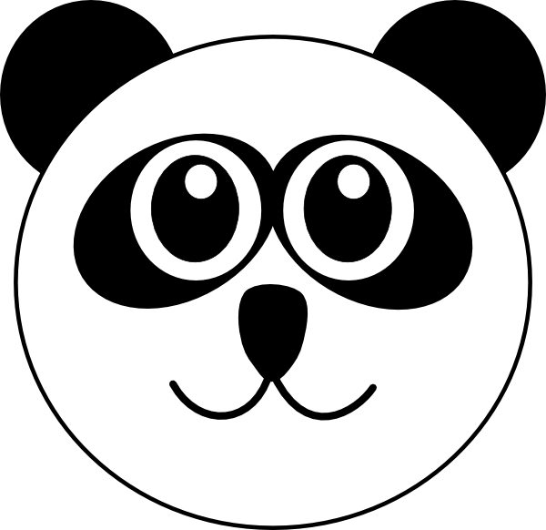 Panda Head Clipart (600x582), Png Download