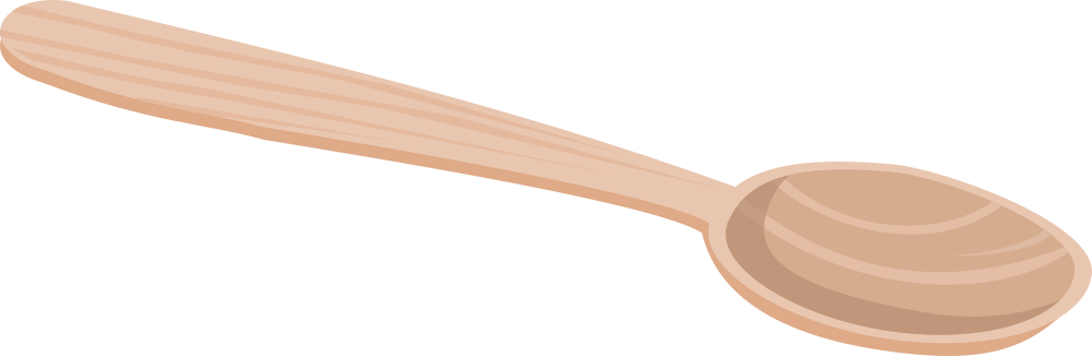 Clip Transparent Stock Onlinelabels Clip Art - Wooden Spoon Clipart (1000x326), Png Download