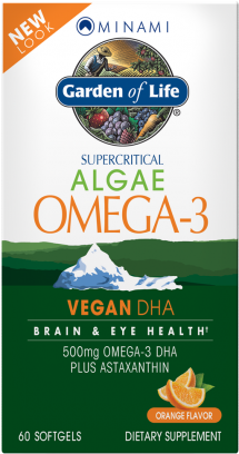5425018610907 - Minami Algae Omega-3 Vegan Dha Orange - 60 Softgels (420x420), Png Download