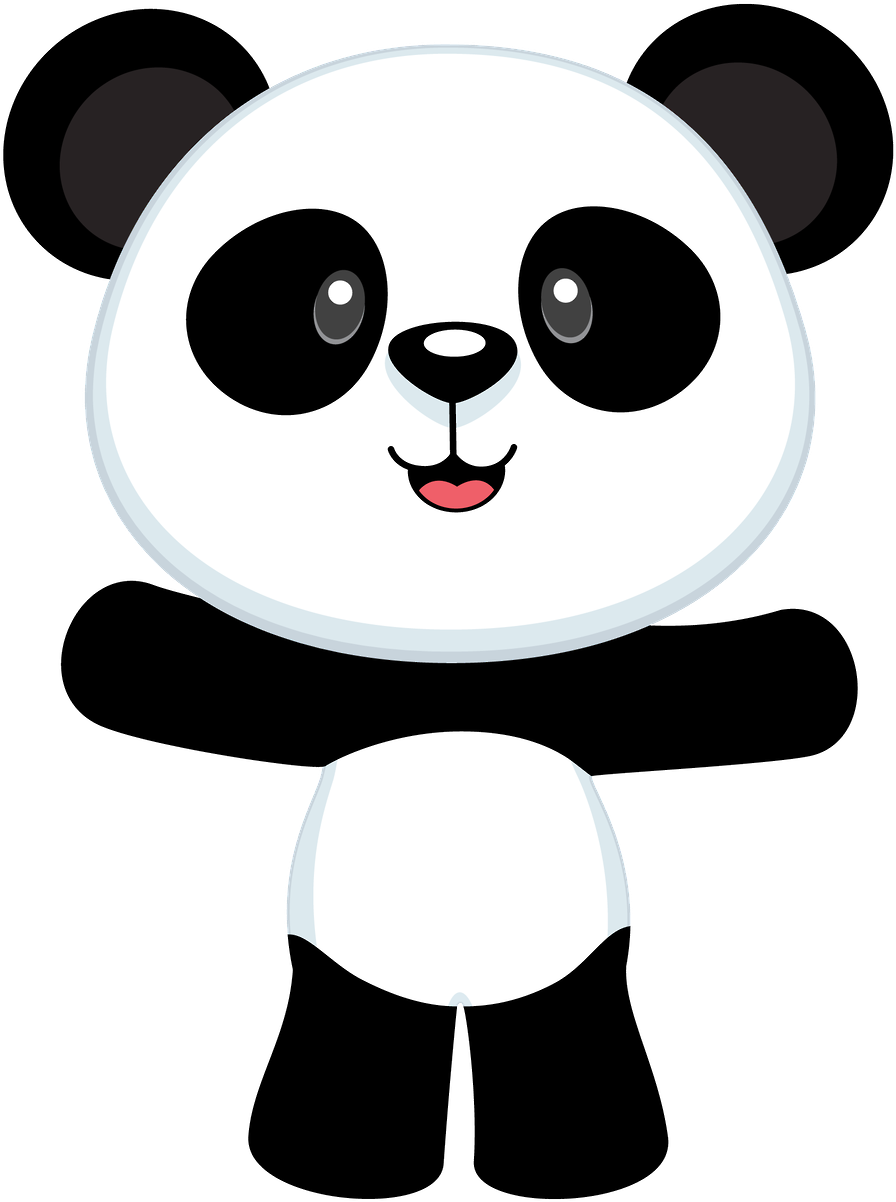 Pin By Boobah Holmes On Chrissy's Panda Bears Board - Molde De Oso Panda (900x1209), Png Download