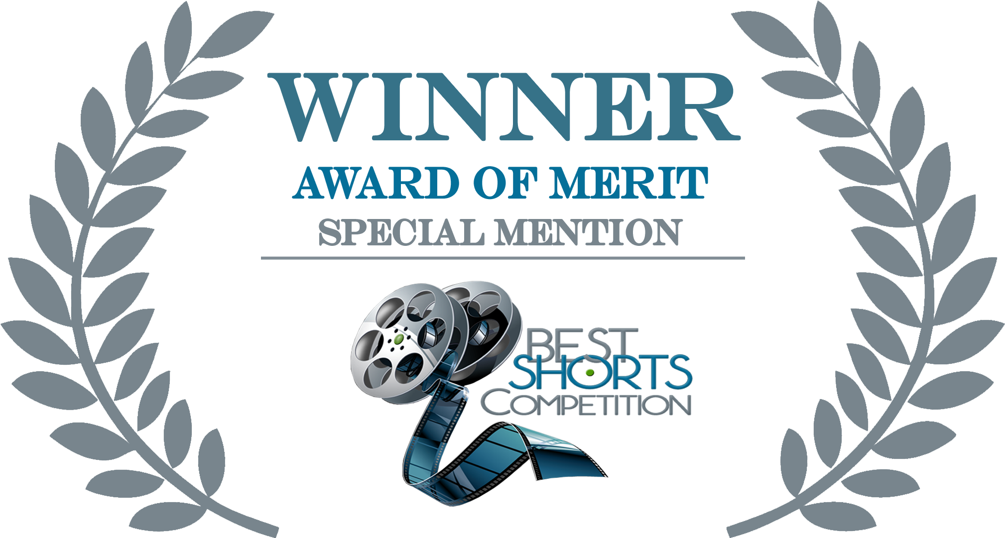 Best Shorts Merit Sm Color - Award Of Merit Accolade Global Film Competition (2088x1107), Png Download