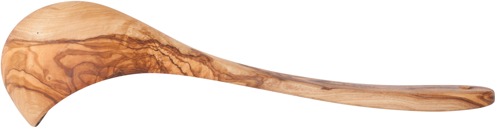 Olive Wood Soup Ladle - Wooden Spoon (1024x1024), Png Download