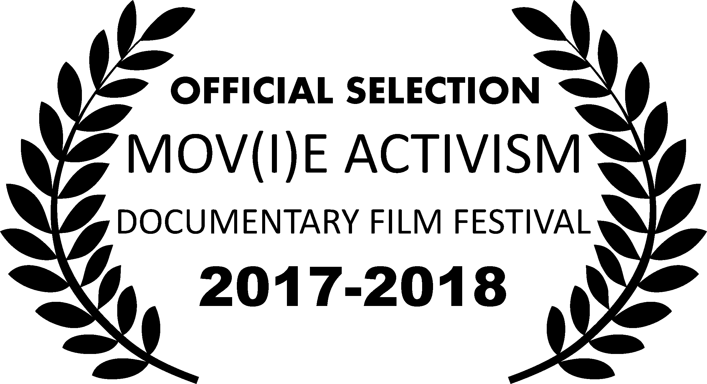 Official Selection Laurels - Film Festival Laurels (2400x1304), Png Download