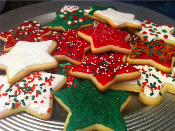 Christmas Cookies - Royal Icing (600x600), Png Download