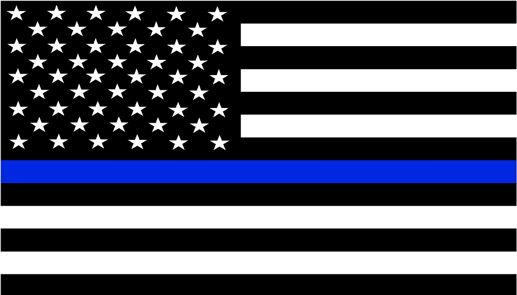 Thin Blue Line Flag Decals - Trump Coloring Flag Wrong (1156x900), Png Download