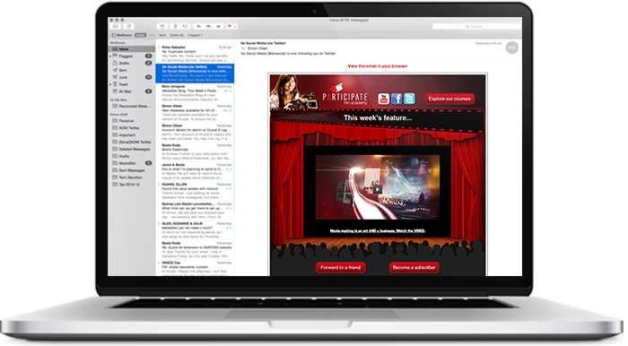 Image Of A Thirdeye Email In Mac Mail - Badger Liquor (700x386), Png Download