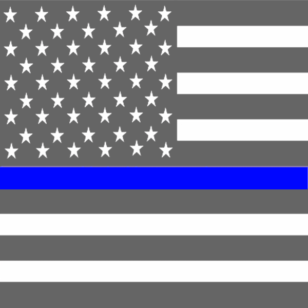 Thin Blue Line Flag Png Jpg Black And White - Border Between France And Spain (600x600), Png Download