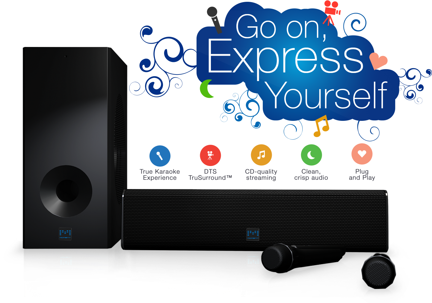 Download Moment Wireless Karaoke Soundbar Full Size PNG Image PNGkit