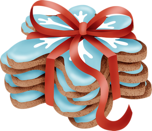 Biscuits De Noël Png - Christmas Cookie (500x430), Png Download
