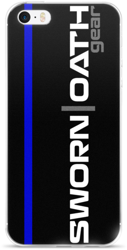 Thin Blue Line Phone Case - Thin Blue Line (600x600), Png Download
