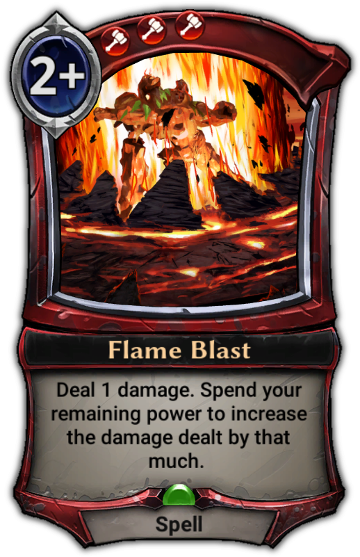Flame Blast - Eternal Unstable Form (529x801), Png Download