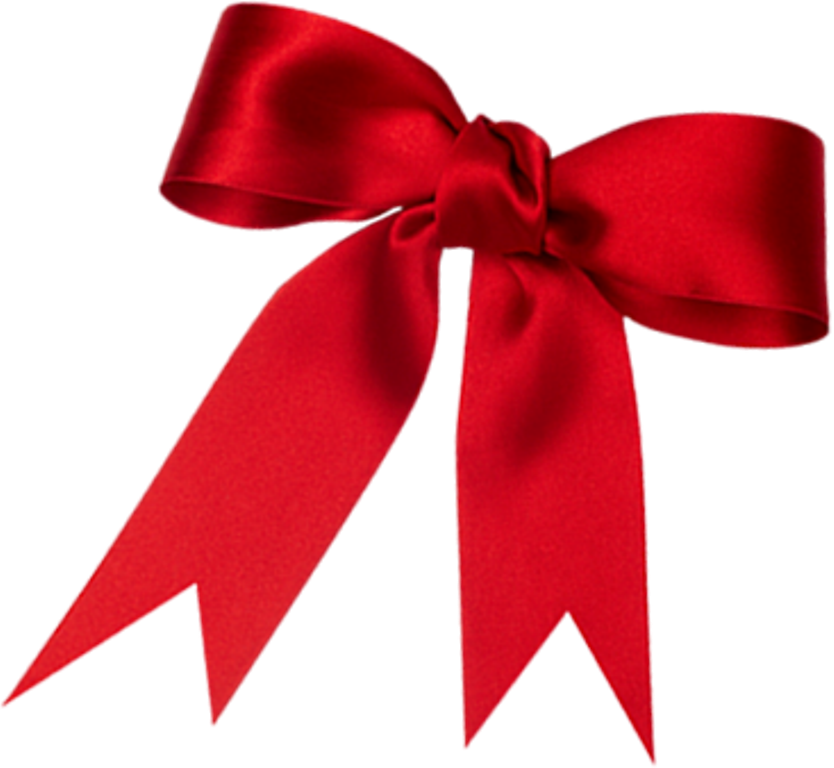 Red Loop Ribbon Png Image - Gift Bow (834x768), Png Download
