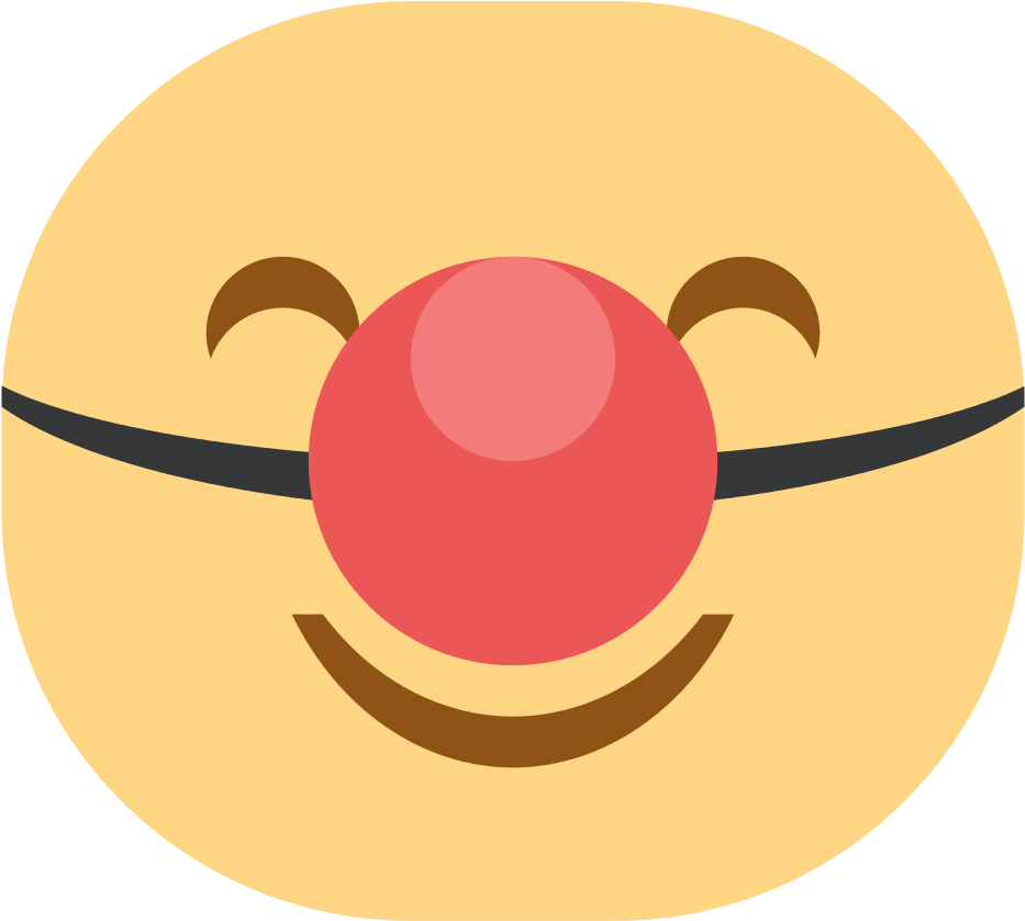 Breezeicons Emotes 22 Face Clown - Circle (1024x1024), Png Download