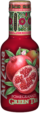 Arizona Pomegranate Green Tea - Arizona Pomegranate Green Tea (500ml) (265x500), Png Download