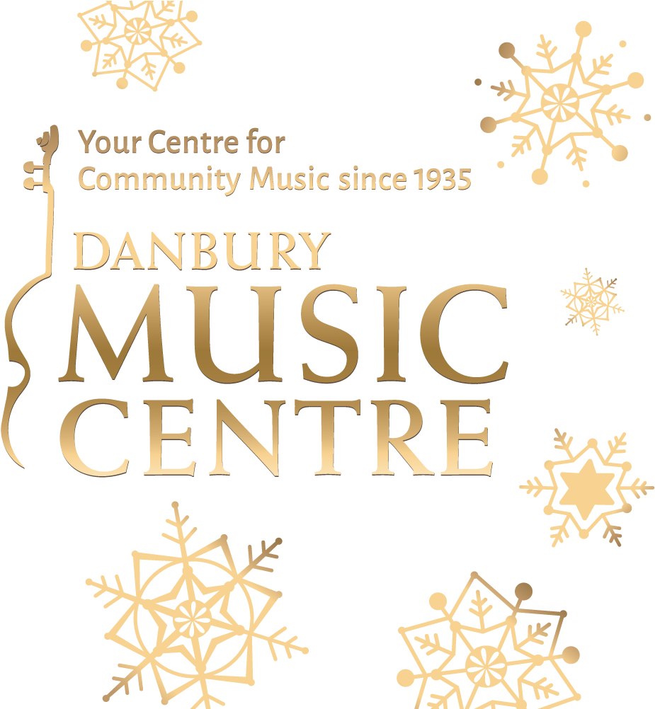 Cropped Logo Gold With Flakes 1 - Danbury Music Centre (1000x1001), Png Download