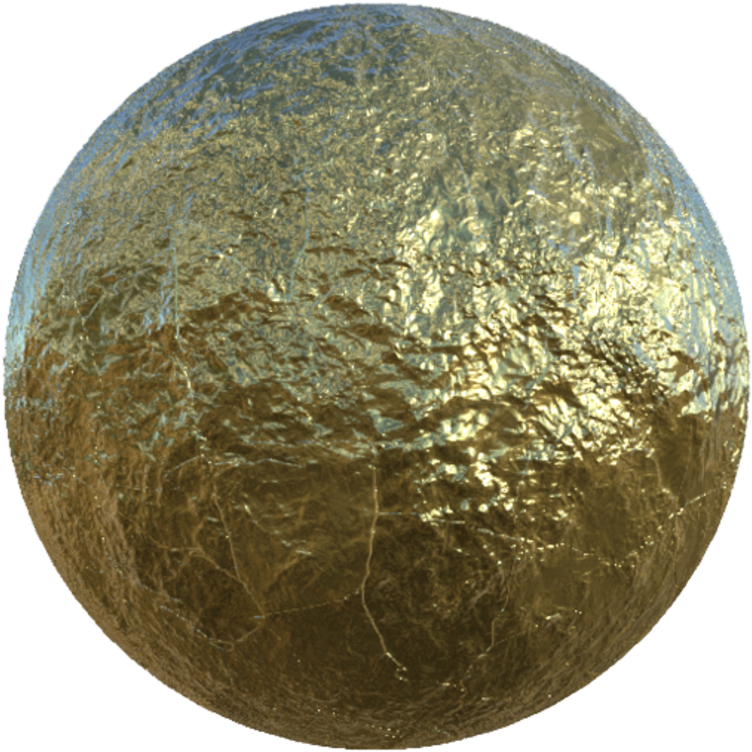 Goldflake - Substance Painter Old Gold (760x760), Png Download