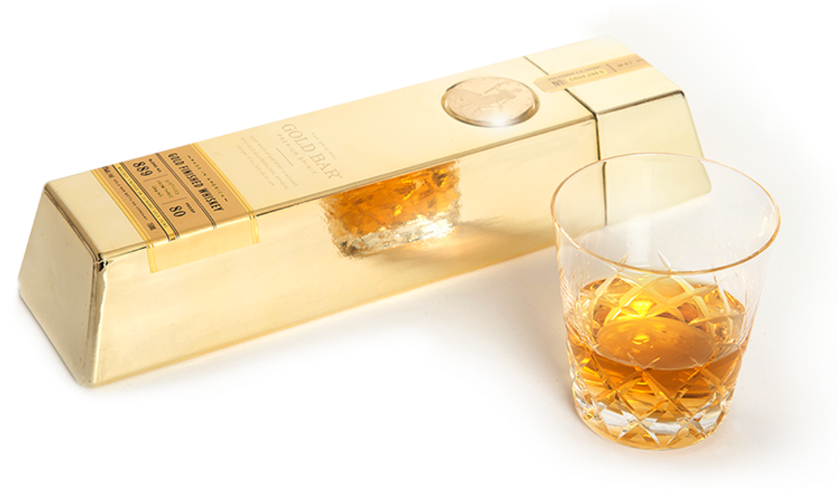 This Extravagant New Whiskey Is Filtered Through Actual - Gold Bar Whiskey Price (1200x687), Png Download