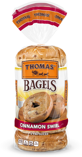 Thomas Cinnamon Swirl Bagels Product - Thomas English Muffins (515x515), Png Download