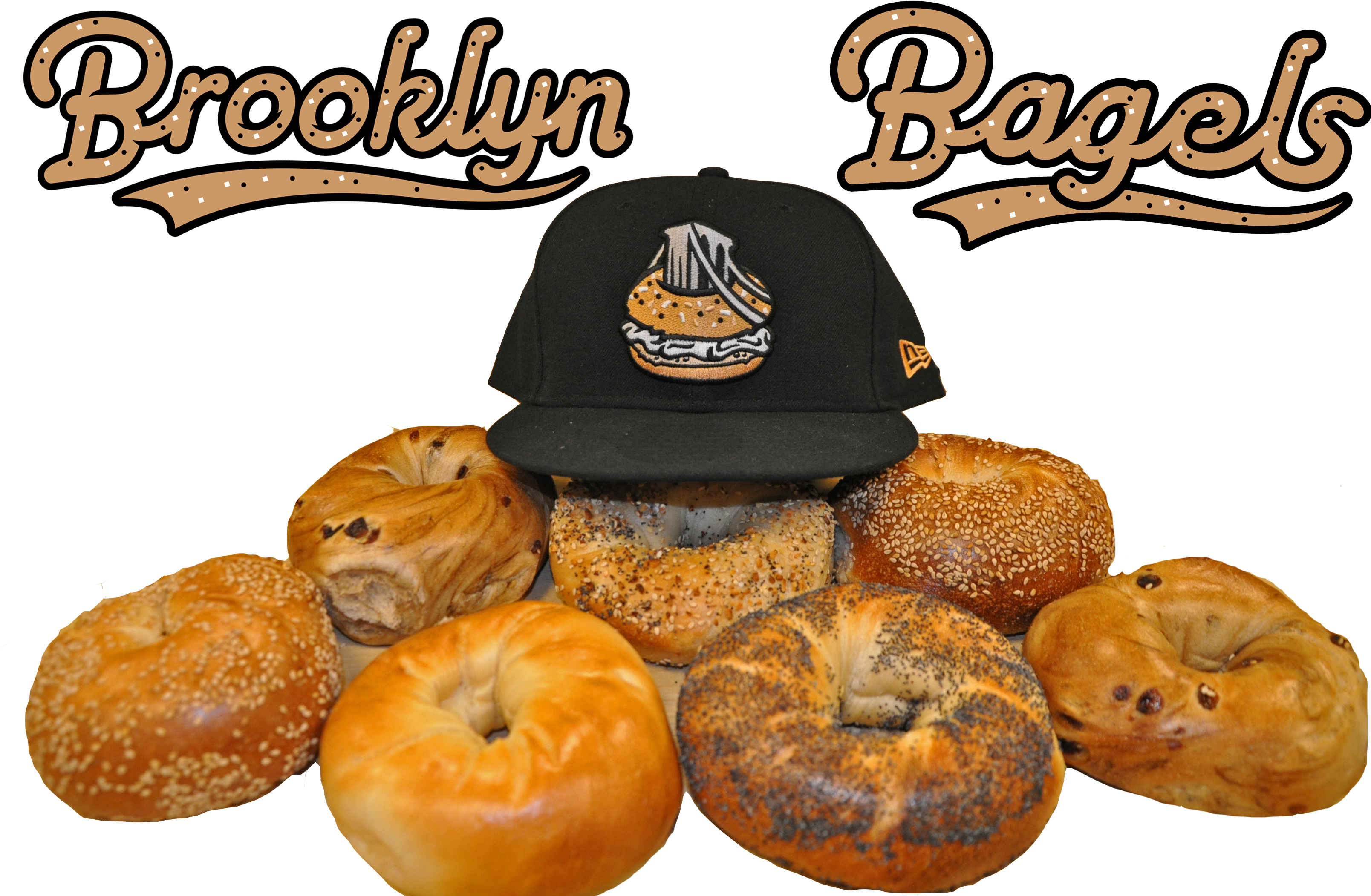 Bagels - Brooklyn Bagels Baseball (3216x2238), Png Download