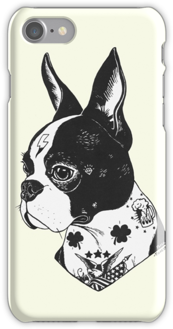 Clipart Resolution 500*667 - Boston Terrier Tattoos Designs (500x667), Png Download