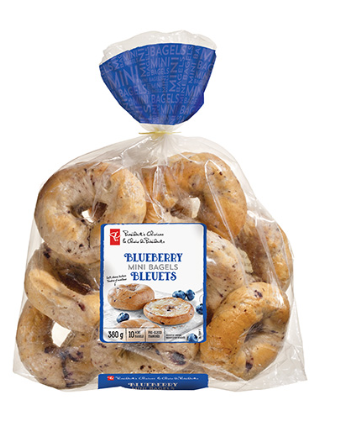 Pc® Blueberry Mini Bagels - Blueberry (420x420), Png Download