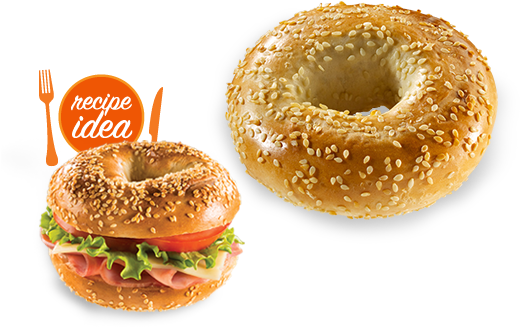 Bagel Mtl Style Sesame - Montreal-style Bagel (523x413), Png Download