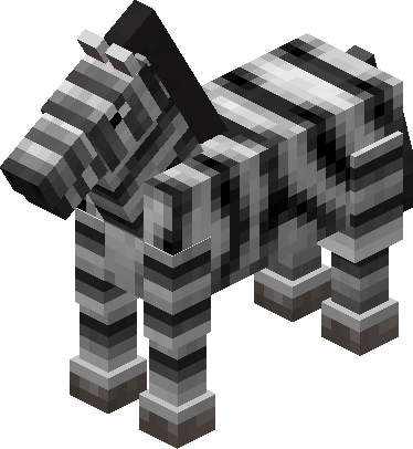 Zebra - マイン クラフト の うま (374x406), Png Download