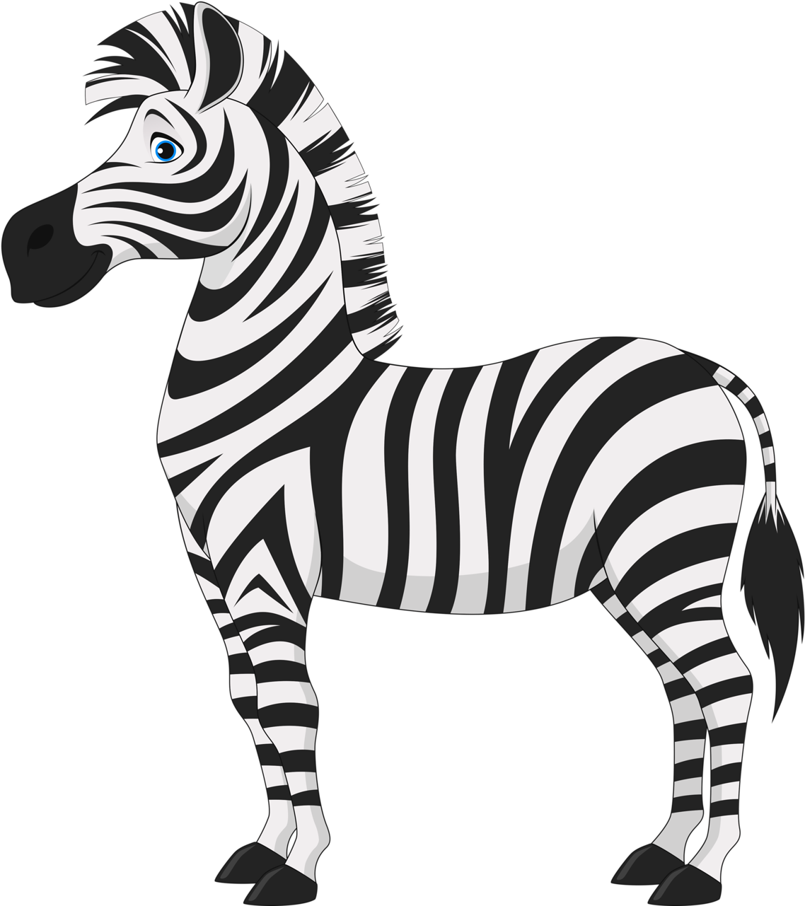 Download Circus Clipart Zebra - Zebra Cartoon - Full Size PNG Image