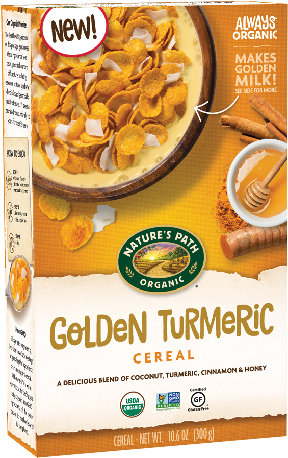 Nature's Path Turmeric Cereal (720x960), Png Download