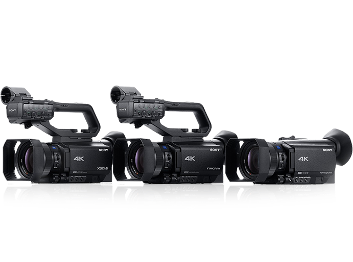 Palm Sized 4k Camcorders For Everyone - Hxr Nx80 (690x524), Png Download