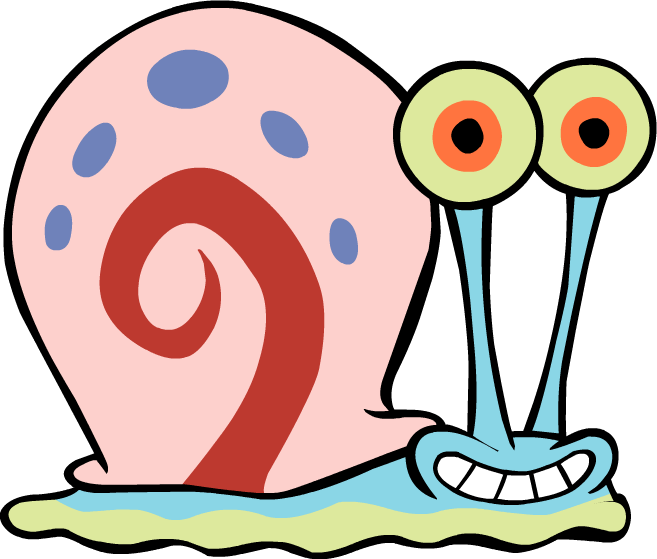 Vector Free Snail Clipart Gary - Gary From Spongebob (657x559), Png Download