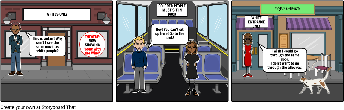 Jim Crow Laws - Cartoon (1164x385), Png Download