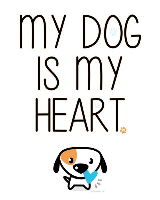 My Dog Is My Heart Print - My Dog Is My Heart (700x700), Png Download