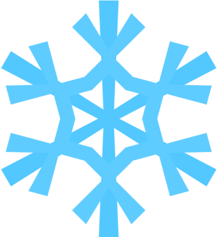 File - Blue-snowflake - Black And White Snowflake Png (480x480), Png Download