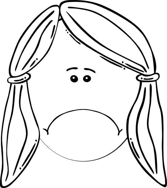 How To Set Use Sad Girl Clipart (534x600), Png Download