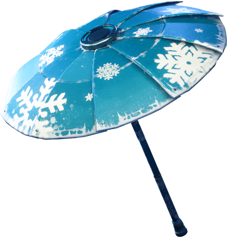 Fortnite Snowflake Png Image - Fortnite Season 2 Umbrella (730x761), Png Download