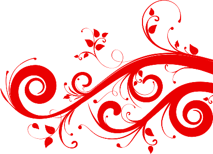 Red Swirls Png - Png Format Colorful Flower Png (420x304), Png Download