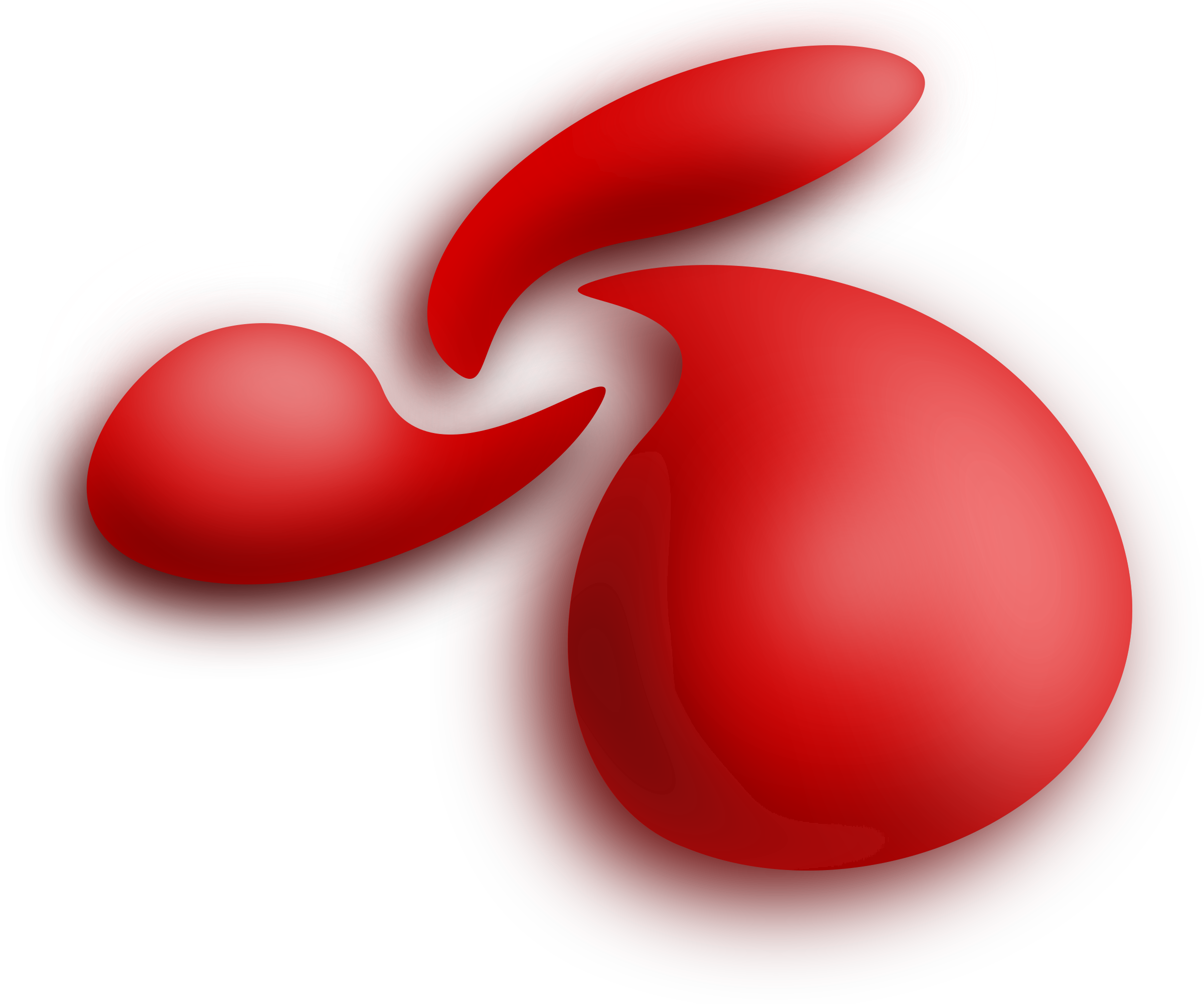 This Free Icons Png Design Of Three Red Drops Swirl (2400x2001), Png Download