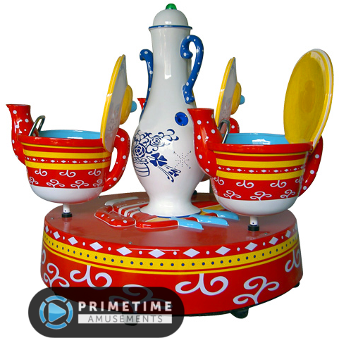 Fantasy Coffee Cups Carousel Ride By Barron Games - Coffee Cups Kiddie Ride (575x575), Png Download
