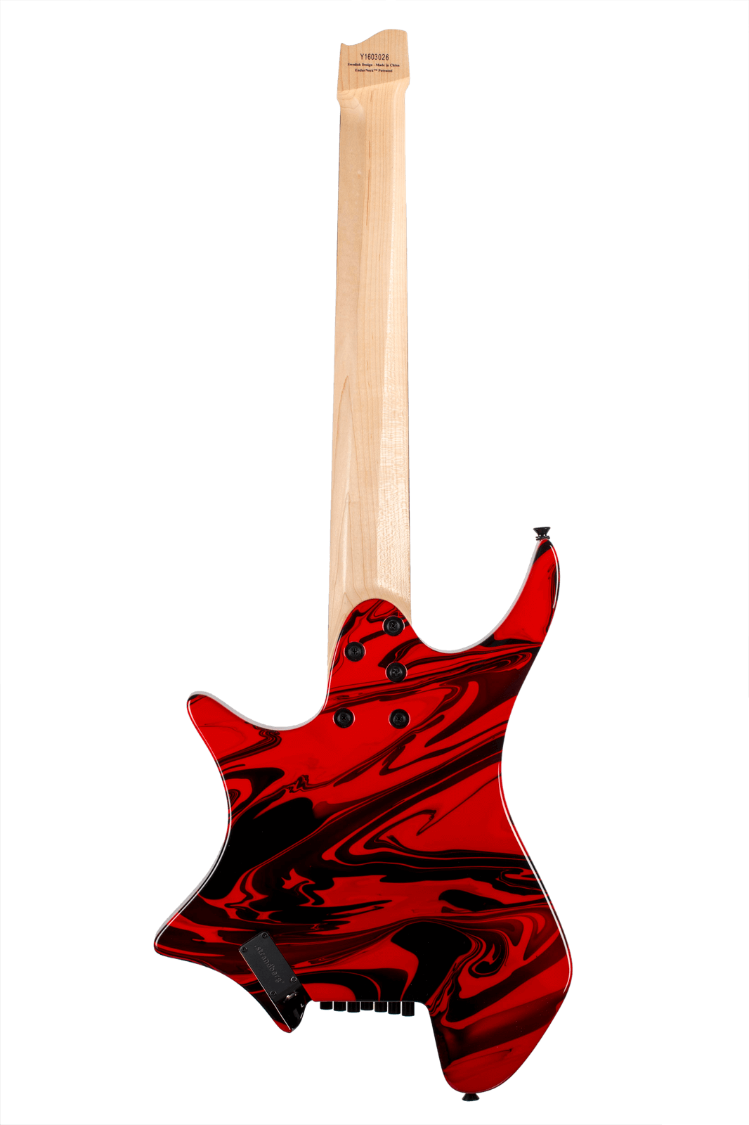 Boden Singularity 7 Red Swirl - Guitar (1066x1600), Png Download