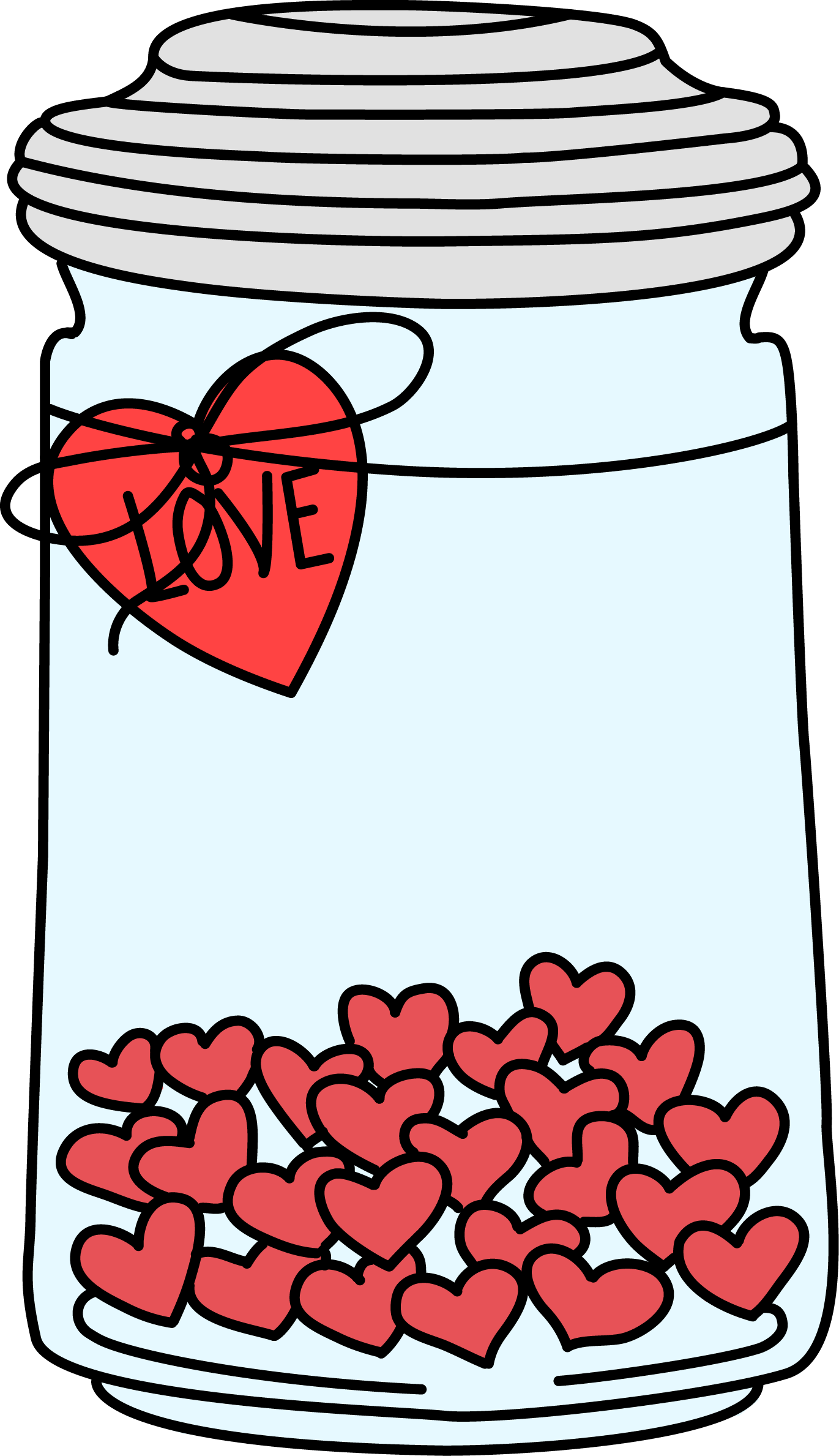 Image For Free Love Jar Clip Art - North Carolina (1371x2378), Png Download