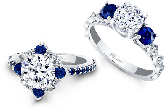 Sapphire Engagement Rings - Wedding Ring Blue Png (600x400), Png Download