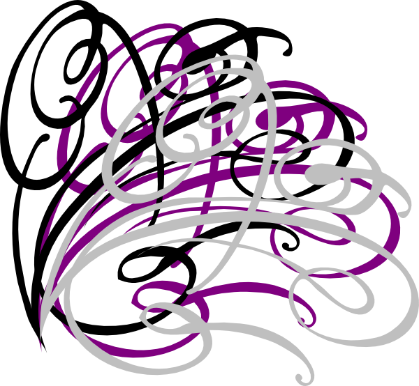 Decoration Clipart Pink Swirl - Swirl Clip Art (600x554), Png Download