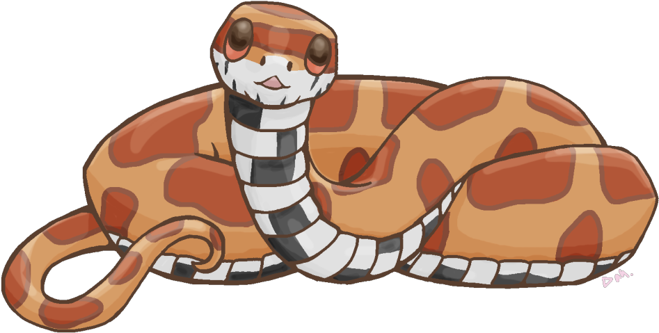 Cute Corn Snake - Cute Transparent Snake (1280x794), Png Download
