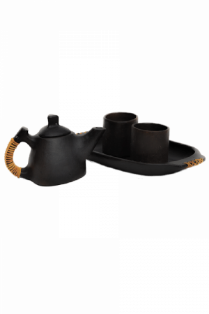 Classy Black Evening Tea Set - Stovetop Kettle (300x450), Png Download