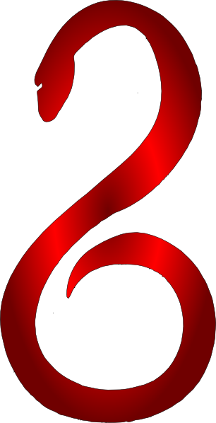 Red Rattlesnake Cliparts - Serpent Clipart (306x598), Png Download