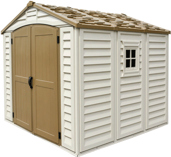 Duraplus 2464mm X 2473mm X 2344mm Garden Shed With - Duraplus Duramax (400x370), Png Download