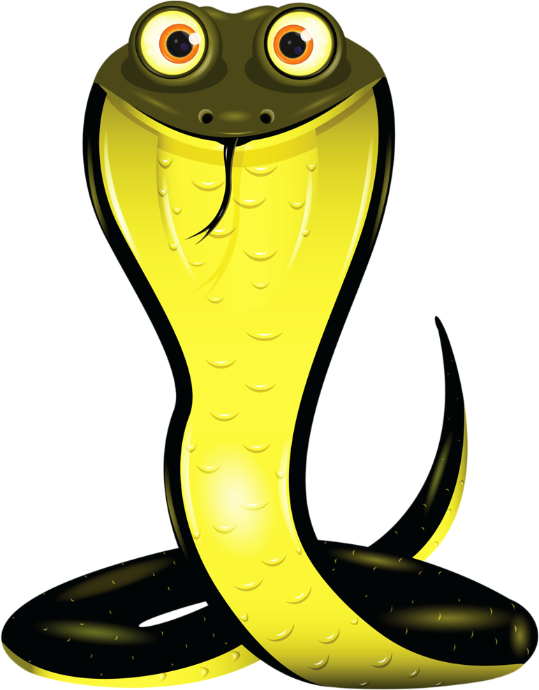 Safari & Zoo Crocodile Cartoon, Cartoon Images, Clip - Cobra Clip Art .png (875x1024), Png Download